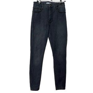 Good American Womens Good Waist High Rise Skinny Faded Black Jeans Size 4/27